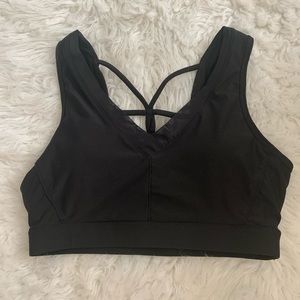 Black sports bra Size M